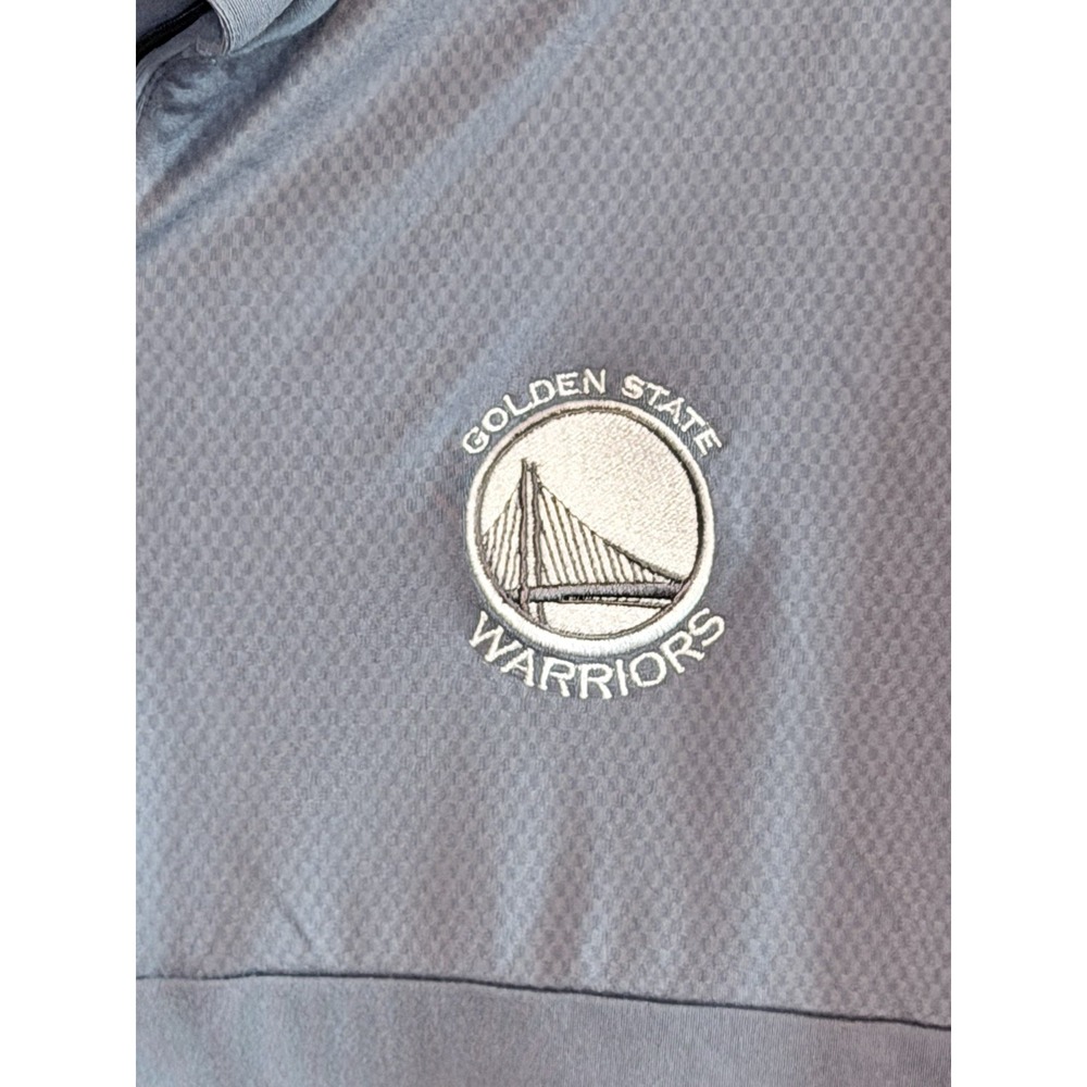 Adidas Golden State Warriors Sweatshirt Mens Large Gray Climalite NBA Finals - Picture 3 of 16
